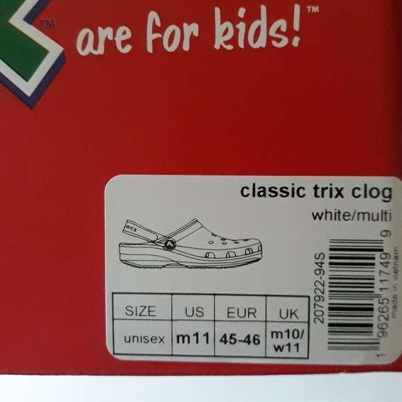 (New) Trix Crocs Clogs (M11) - Picture 9 of 11